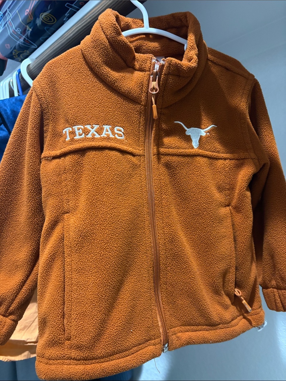 University of Texas Kids' Burnt Orange Fleece Jacket - Zip Front